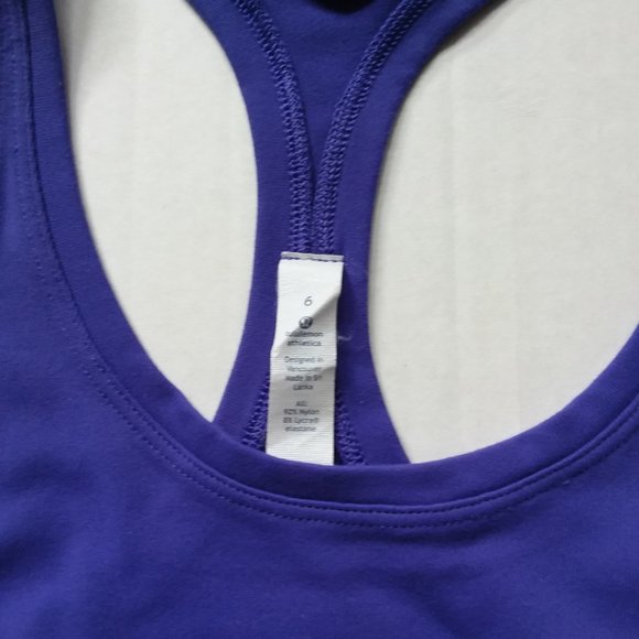 Lululemon athletica tank top size 6 purple - Picture 3 of 4